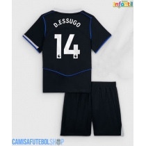 Camisa de time de futebol Chelsea Dario Essugo #14 Replicas 3º Equipamento Infantil 2025-26 Manga Curta (+ Calças curtas)